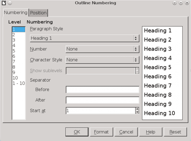 outline-numbering
