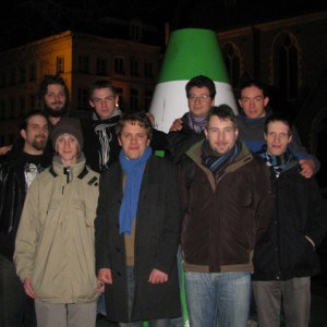 The VLC team at FOSDEM.