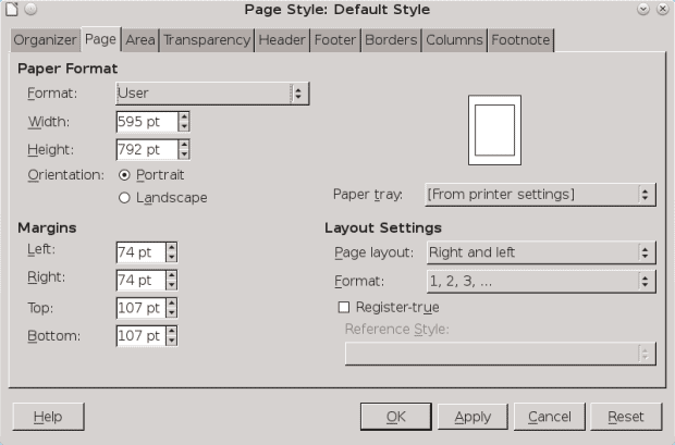 page-style