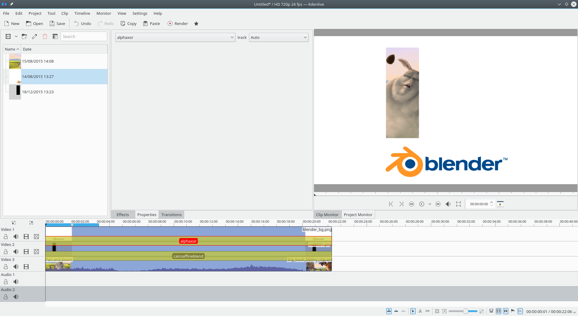 Combining cairoaffineblending and alphaxor with a mask, you can have a clip show through an opaque layer.