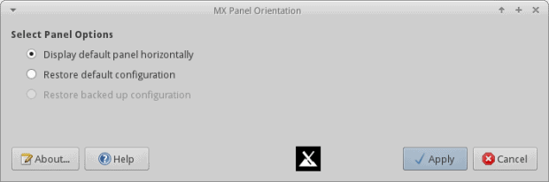 Panel orientation