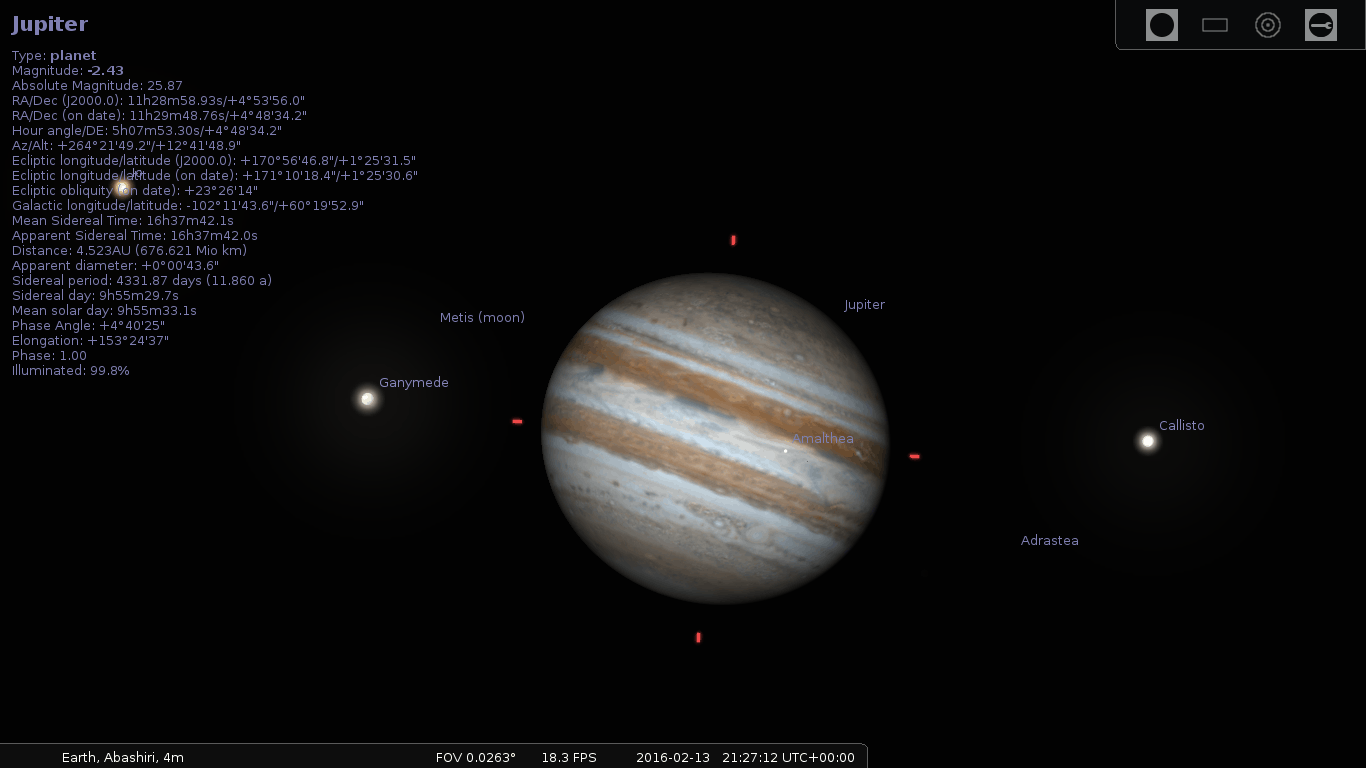 stellarium zoom