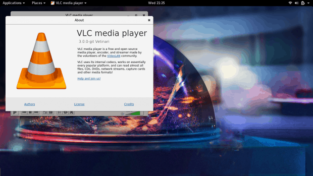 VLC, Fedora, About