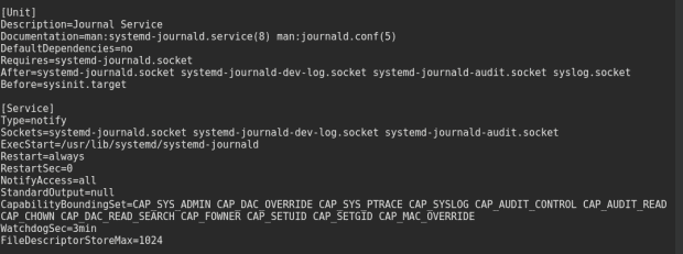 Systemd unit file