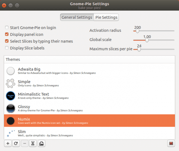 Ubuntu, global settings