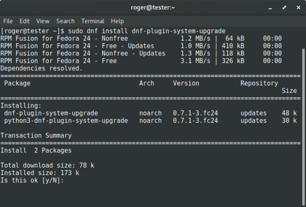 System upgrade plugin