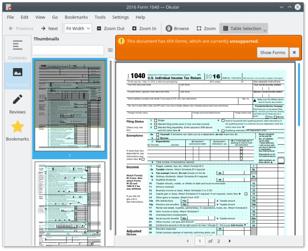 XFA forms