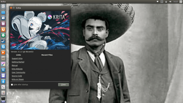 Krita running