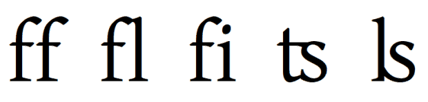 ligatures