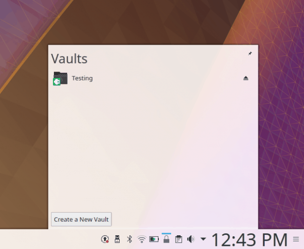 Vault created