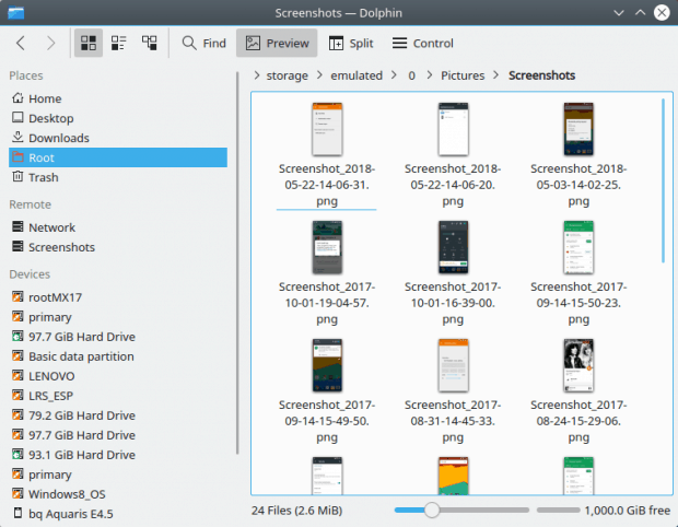 KDE Connect, browse