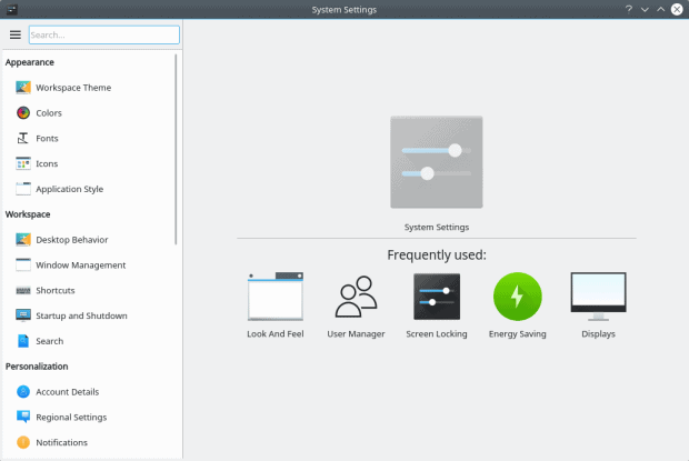 System settings, redesigned