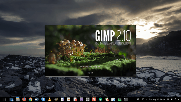 GIMP 2.10 launching