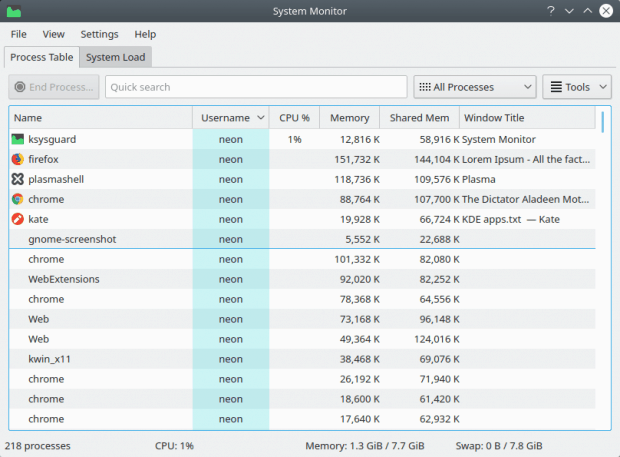 System Monitor