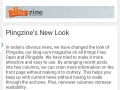 Plingzine's new mobile look